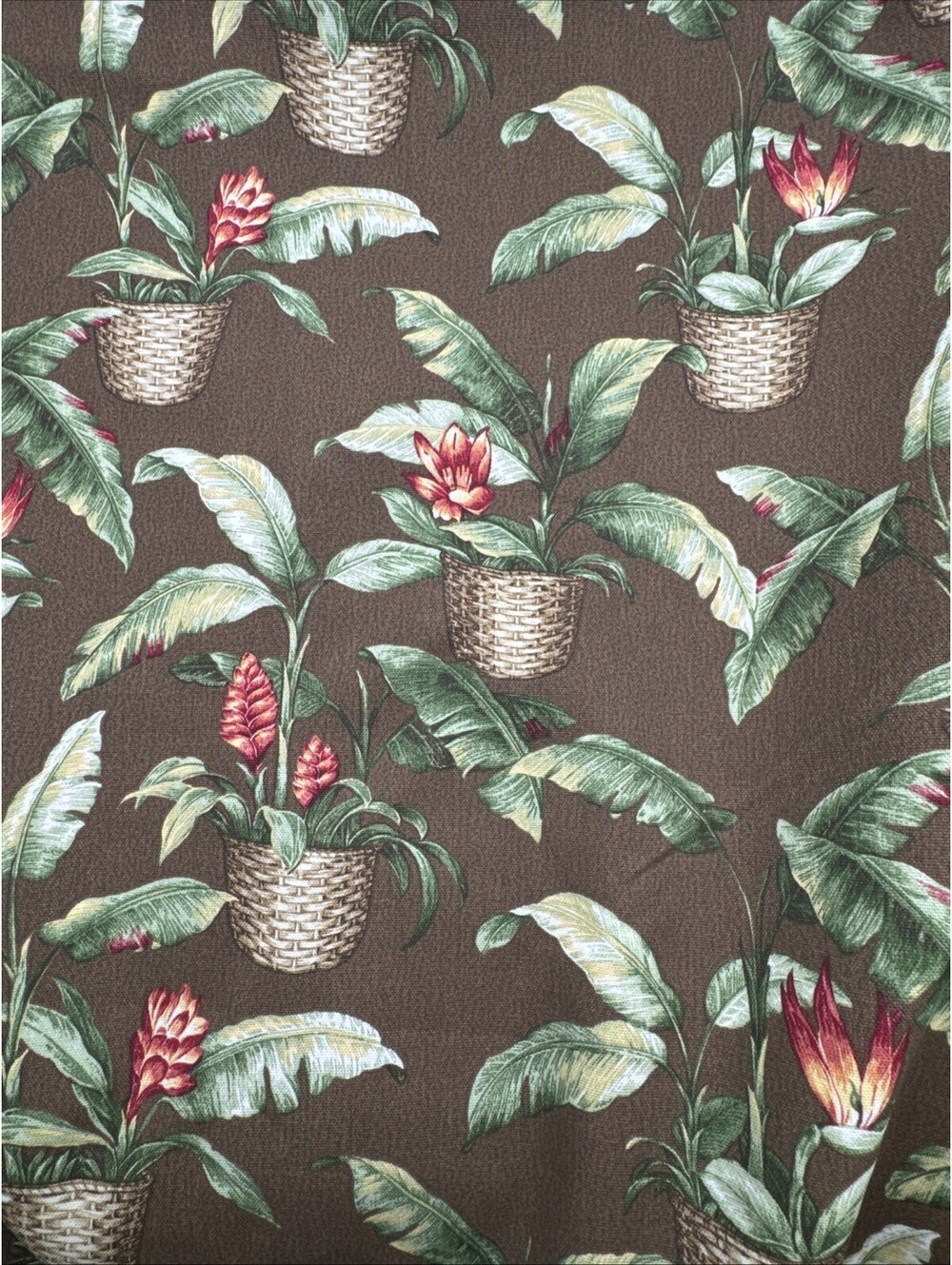 P KAUFMANN 4+ Yards Outdoor Tropical Print Palm Leaves Upholstery Fabric 148x54”